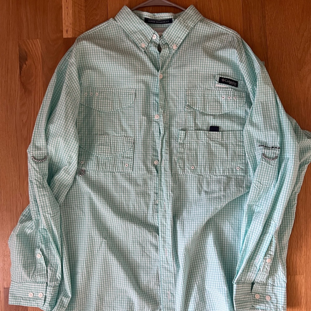 Columbia Men’s PFG Super Bonehead Long Sleeve Checkered Shirt